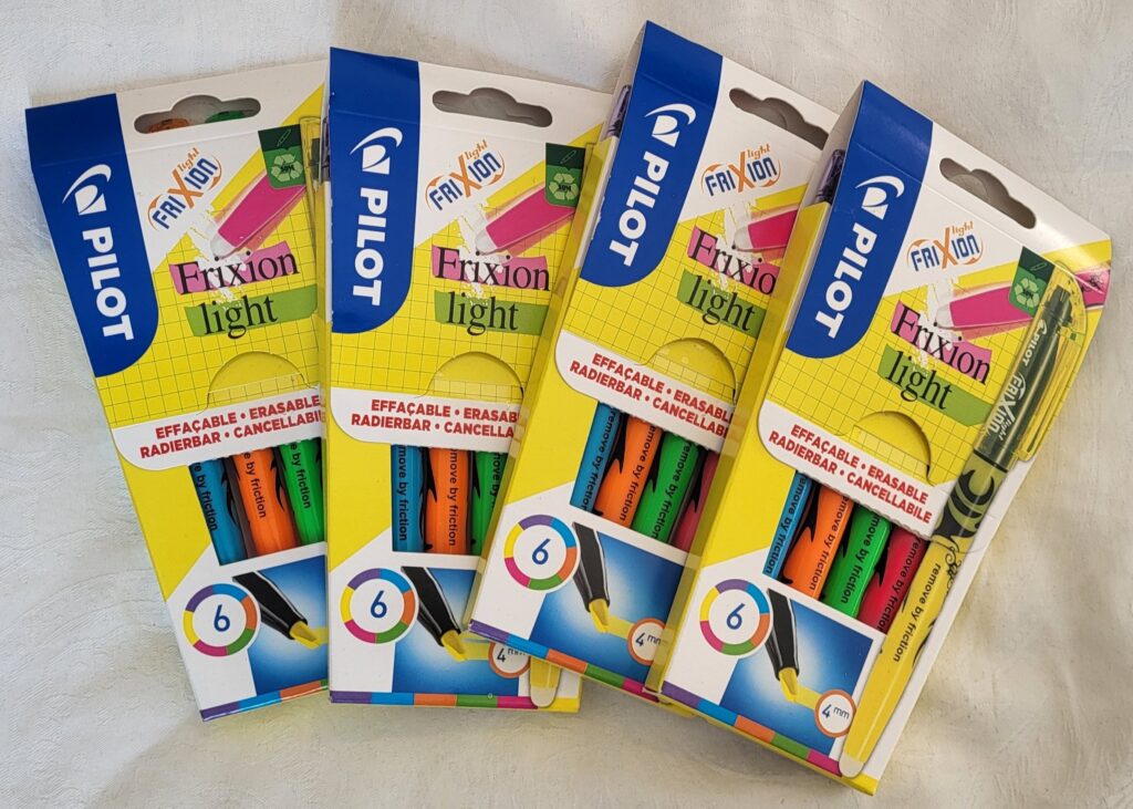 Frixion Light Highlighters
