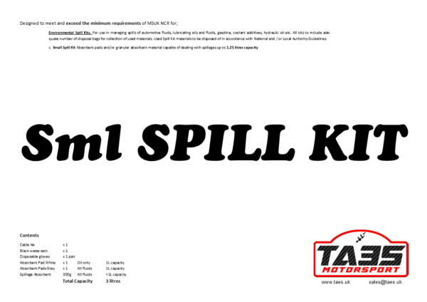 Small Spill Kit