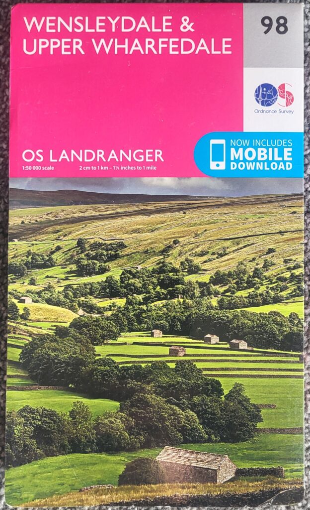 OS Landranger 98 Wensleydale & Upper Wharfedale
