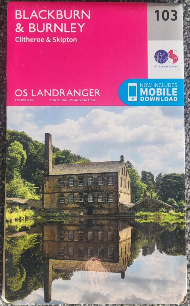 OS Landranger 103 Blackburn & Burnley