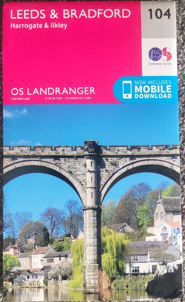 OS Landranger 104 Leeds & Bradford