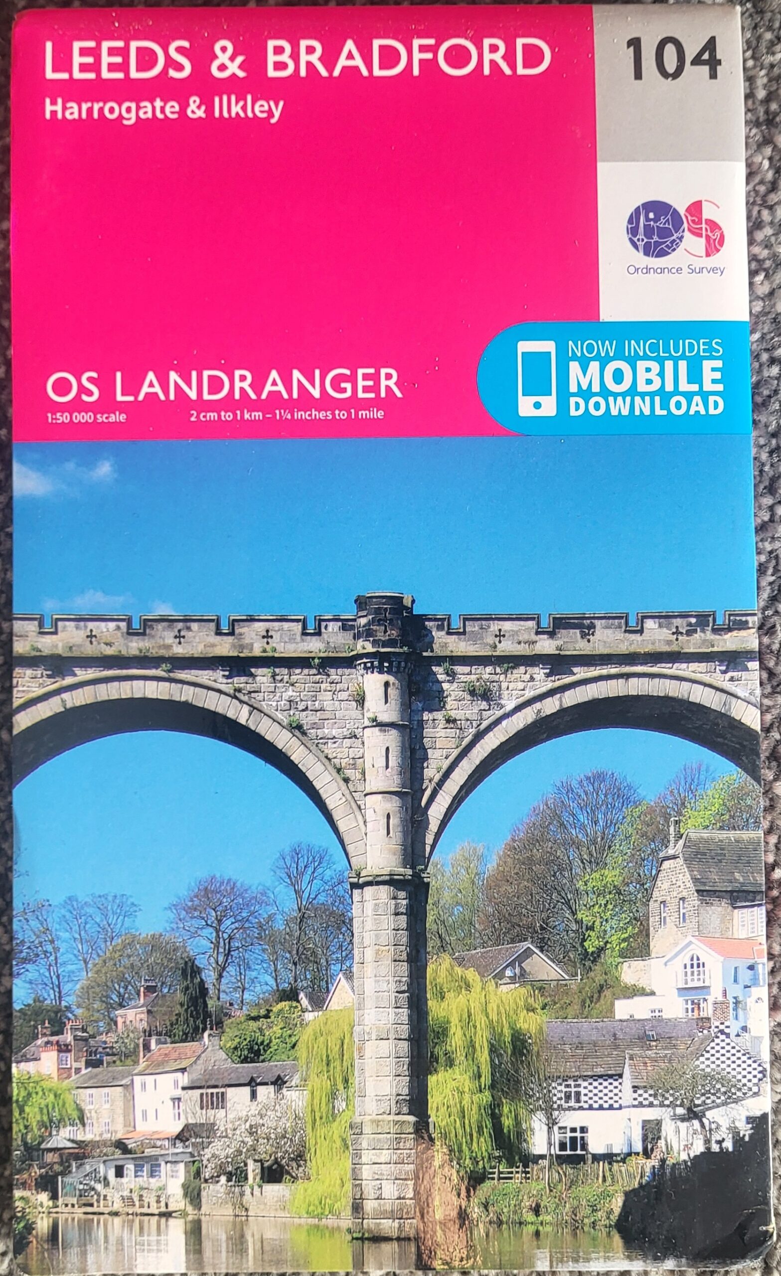 OS Landranger 104 Leeds & Bradford