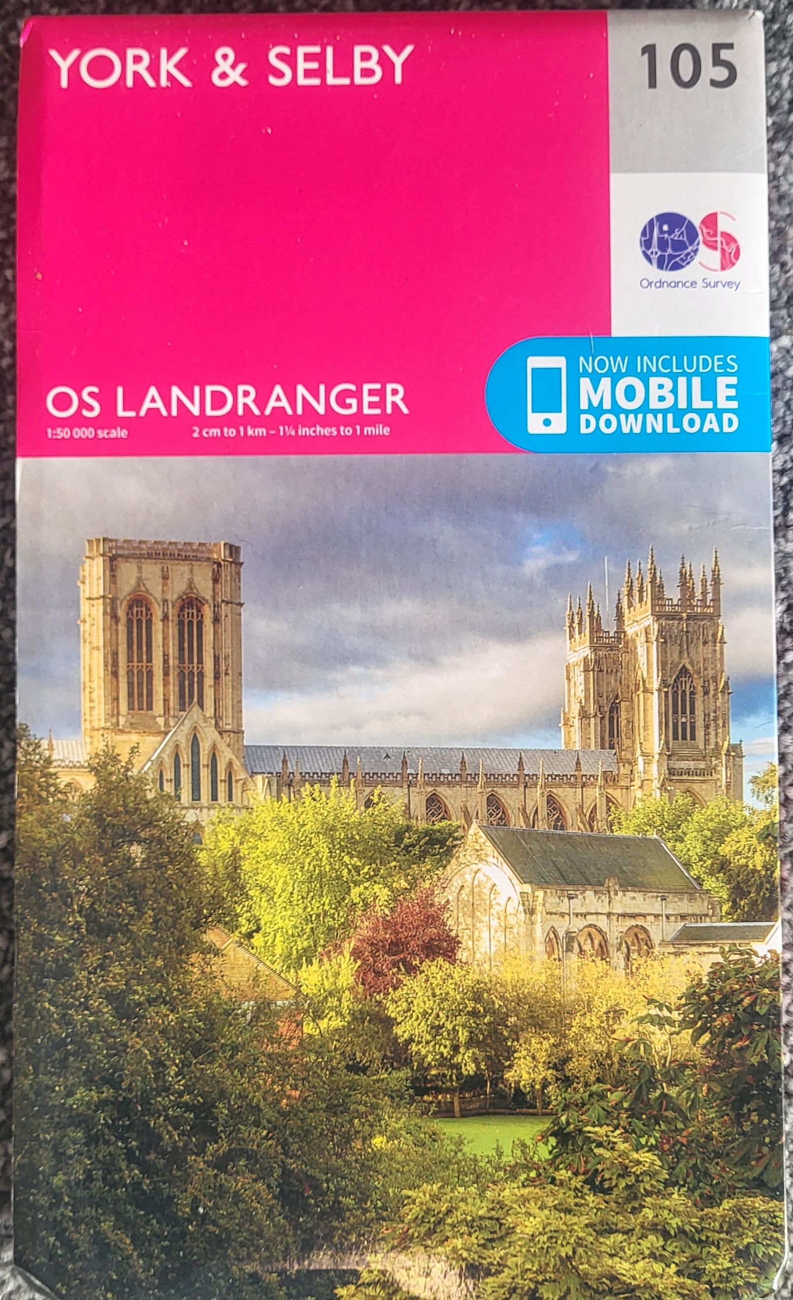 OS Landranger 105 York & Selby