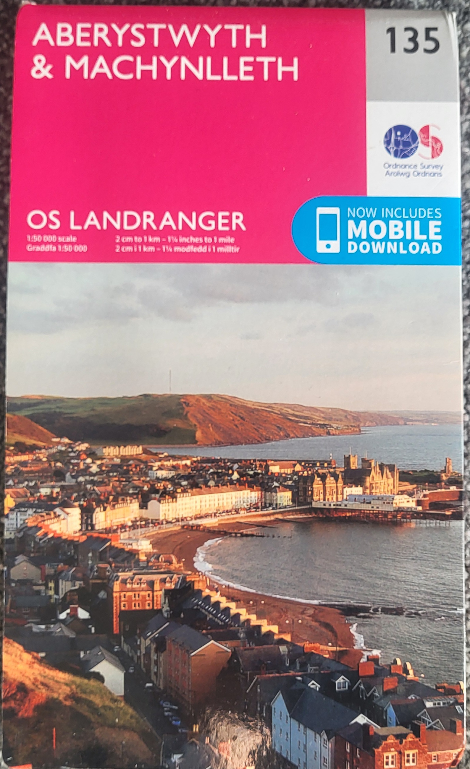 OS Landranger 135 Aberystwyth & Machynlleth