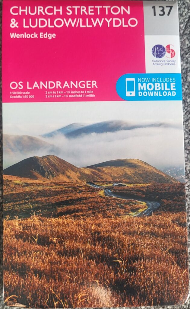 OS Landranger 137 Church Stretton & Ludlow/Llwydlo